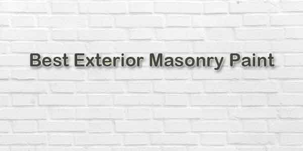 best exterior masonry paint